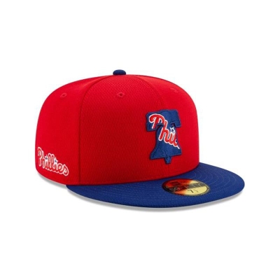 Sapca New Era Philadelphia Phillies MLB Batting Practice 59FIFTY Fitted - Rosii